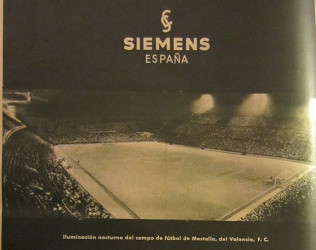 Anuncio en Las Provincias tras la inauguración de la iluminación eléctrica